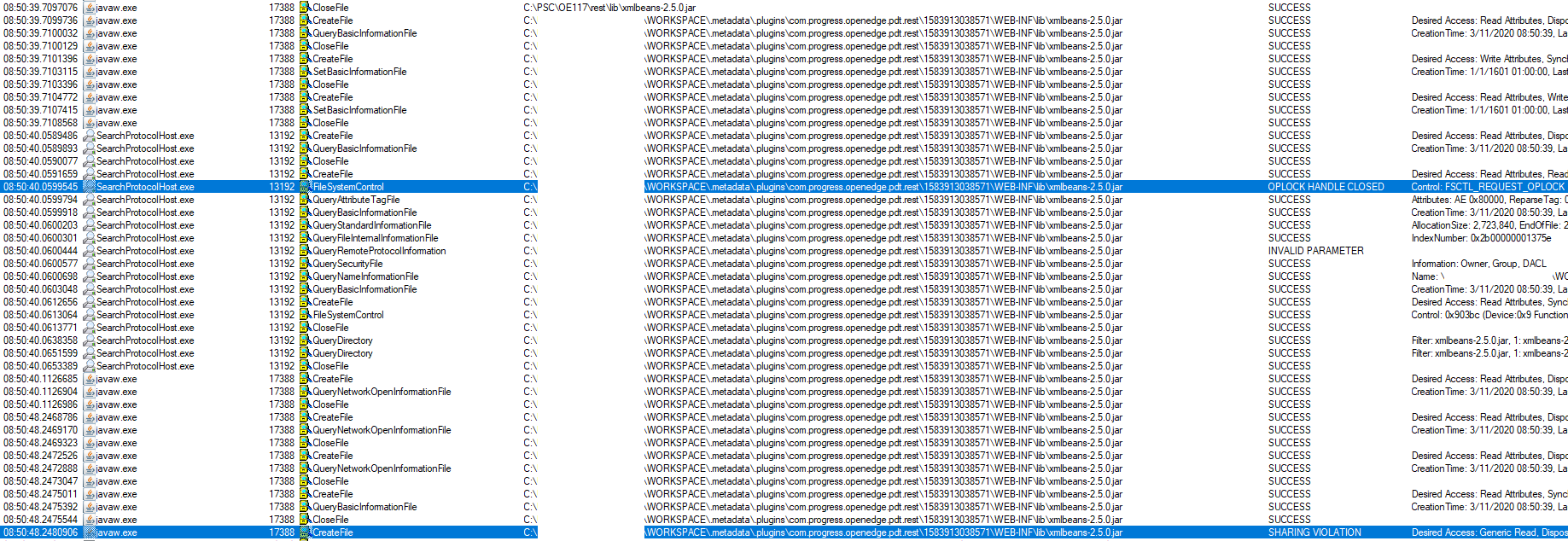REST Application deployment fails with "java.util.zip.ZipException zip