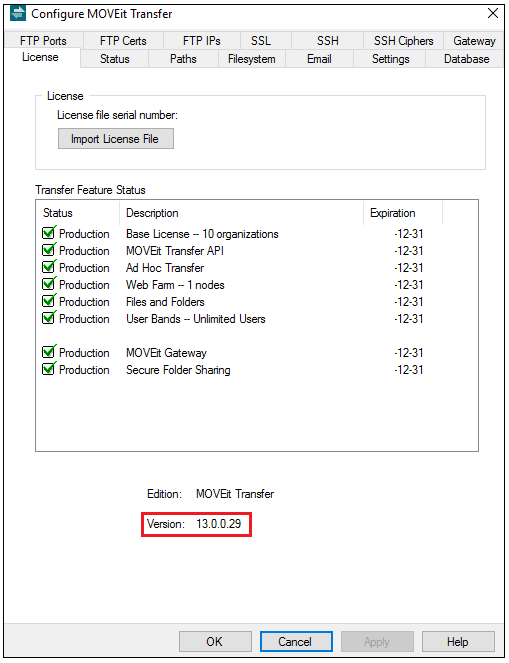 MOVEit Transfer How to Check My Software Version Progress Community