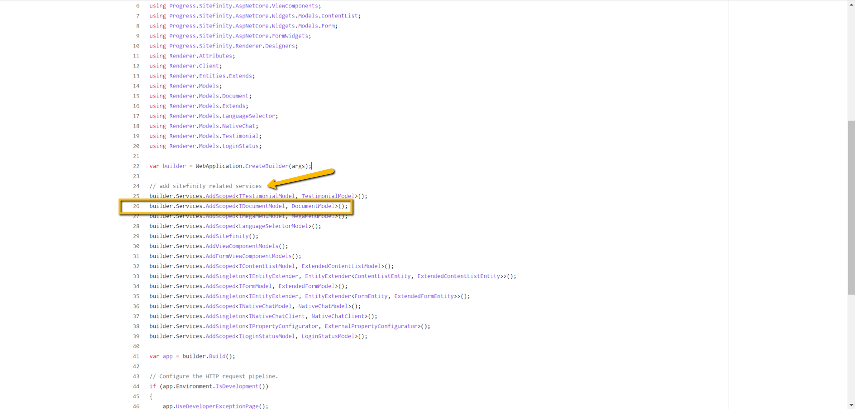 Unable To Resolve Service For Type