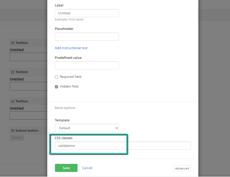 Forms: How to enable validation for hidden fields in a Sitefinity form ...